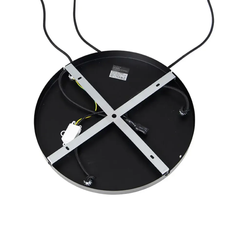 Qazqa hanglampen zuzanna grijs e27