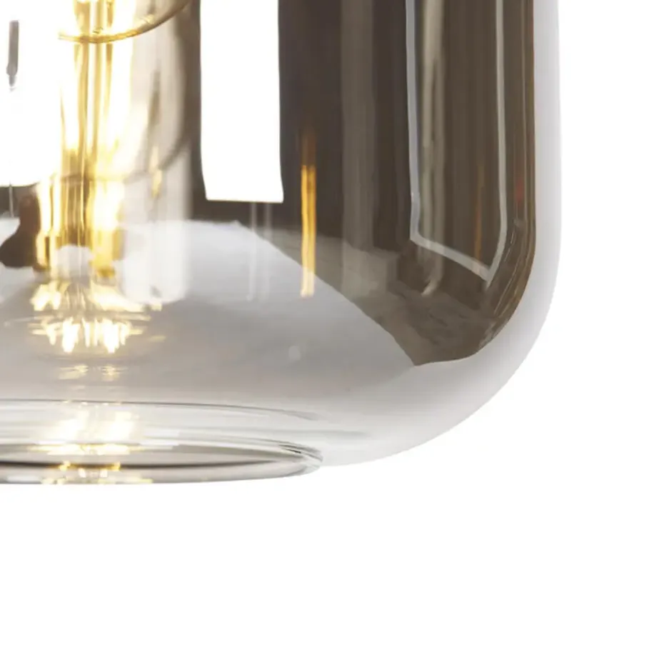 Qazqa hanglampen zuzanna grijs e27