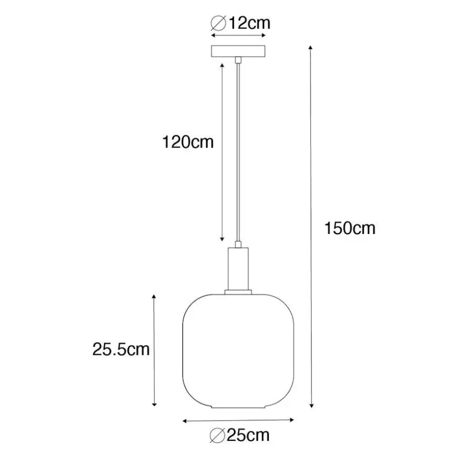 Qazqa hanglampen zuzanna oranje e27