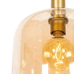 Qazqa hanglampen zuzanna oranje e27