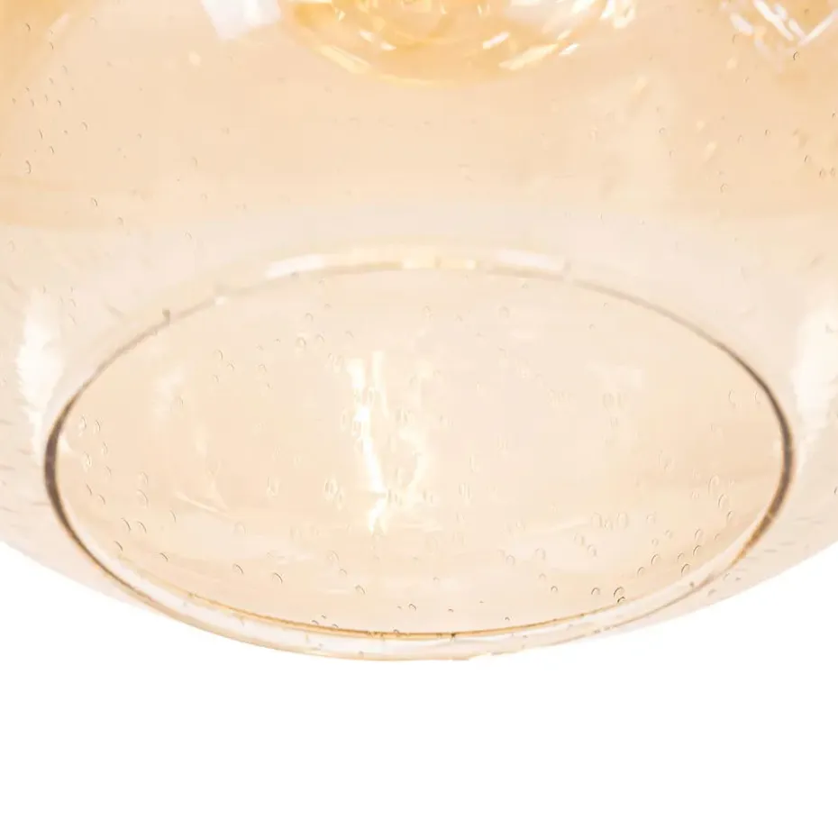 Qazqa hanglampen zuzanna oranje e27