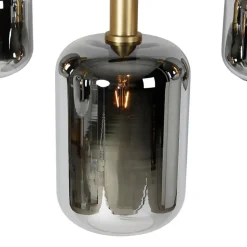 Qazqa hanglampen zuzanna grijs e27