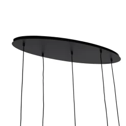 Qazqa hanglampen zuzanna grijs e27