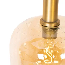 Qazqa hanglampen zuzanna oranje e27