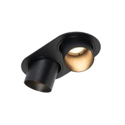 Qazqa inbouwspots installa zwart gu10