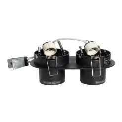 Qazqa inbouwspots installa zwart gu10