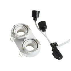 Qazqa inbouwspots installa wit gu10