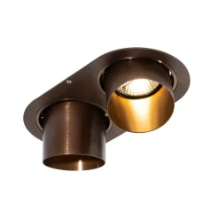 Qazqa inbouwspots installa bruin gu10