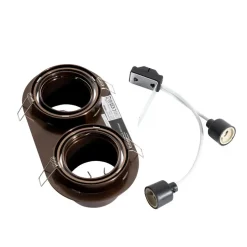 Qazqa inbouwspots installa bruin gu10