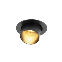 Qazqa inbouwspots installa zwart gu10