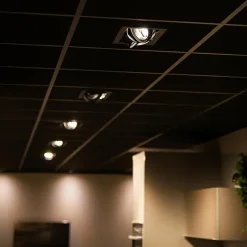 Qazqa inbouwspots oneon zwart g53