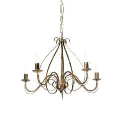 Qazqa kroonluchters giuseppe goudkleurig e14