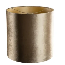 Qazqa lampenkappen cilinder velours bruin