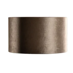 Qazqa lampenkappen cilinder velours bruin