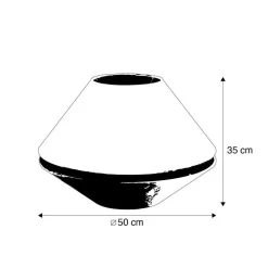 Qazqa lampenkappen cilinder velours groen