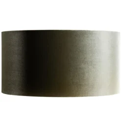 Qazqa lampenkappen cilinder velours groen