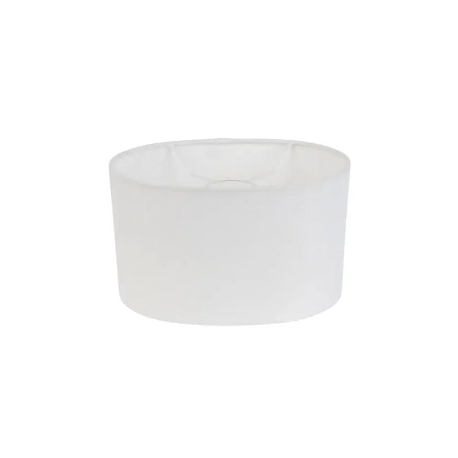 Qazqa lampenkappen extra schuin linnen wit