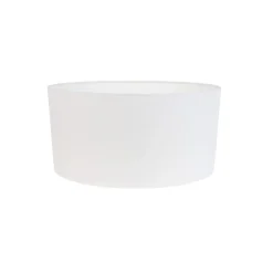 Qazqa lampenkappen extra schuin linnen wit