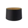 Qazqa lampenkappen rond schuin katoen zwart