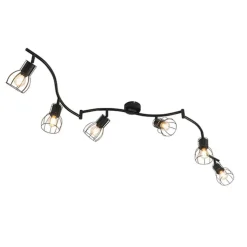 Qazqa opbouwspots botu zwart e14