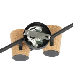 Qazqa opbouwspots corky beige gu10