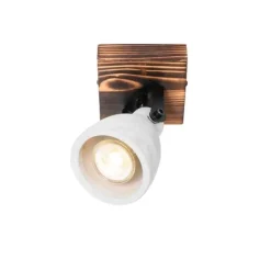 Qazqa opbouwspots creto bruin gu10