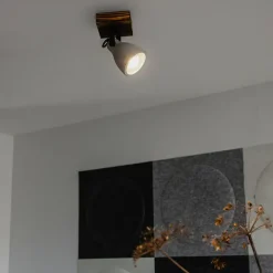 Qazqa opbouwspots creto bruin gu10