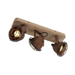 Qazqa opbouwspots gina bronskleurig gu10