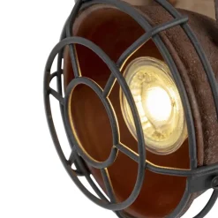 Qazqa opbouwspots gina bronskleurig gu10