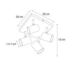 Qazqa opbouwspots jeana bruin gu10