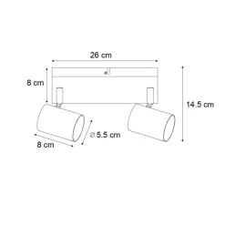 Qazqa opbouwspots jeana wit gu10