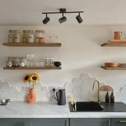 Qazqa opbouwspots jeana zwart gu10