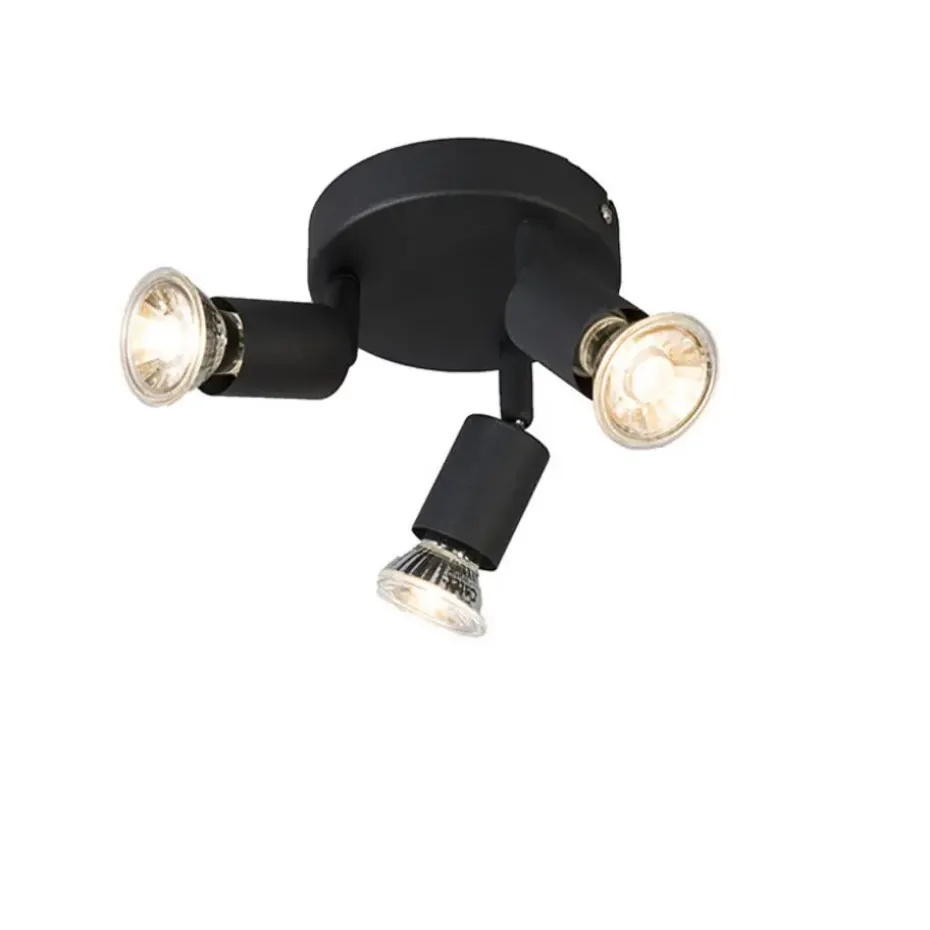 Qazqa opbouwspots jeany zwart gu10