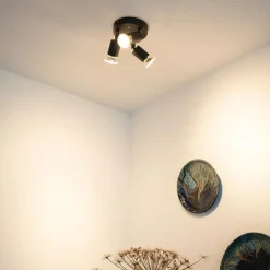 Qazqa opbouwspots jeany zwart gu10