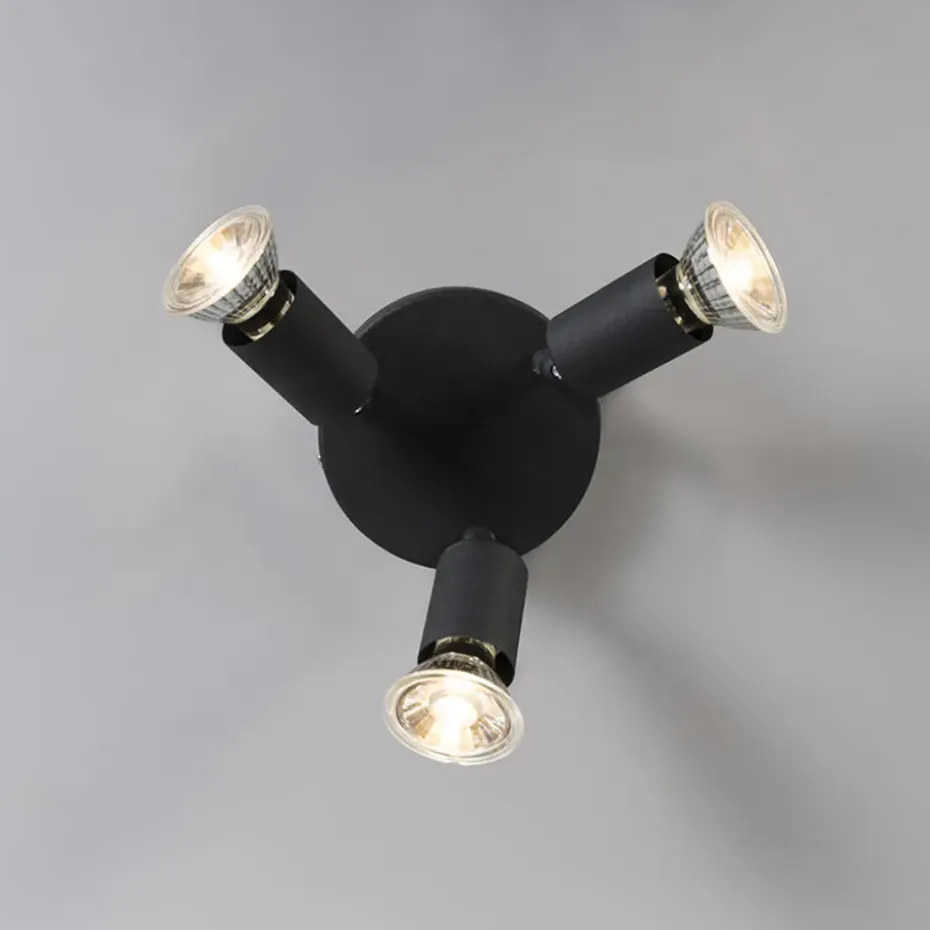 Qazqa opbouwspots jeany zwart gu10