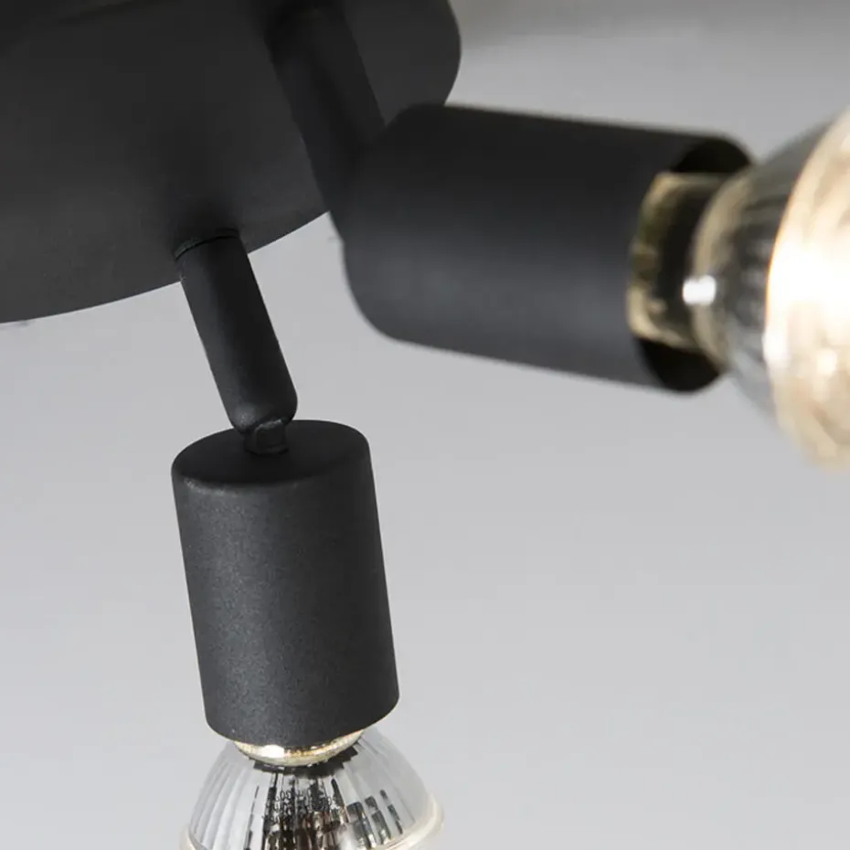 Qazqa opbouwspots jeany zwart gu10