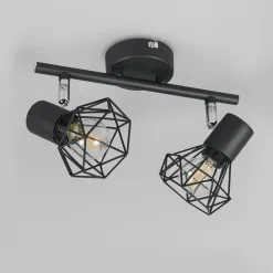 Qazqa opbouwspots mosh zwart e14