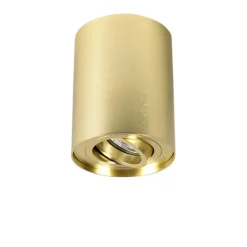 Qazqa opbouwspots rondoo up goudkleurig gu10