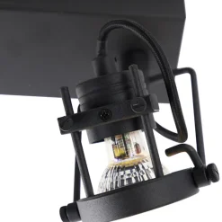 Qazqa opbouwspots suplux zwart gu10