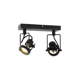 Qazqa opbouwspots suplux zwart gu10