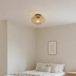 Qazqa plafondlampen amira crème e27