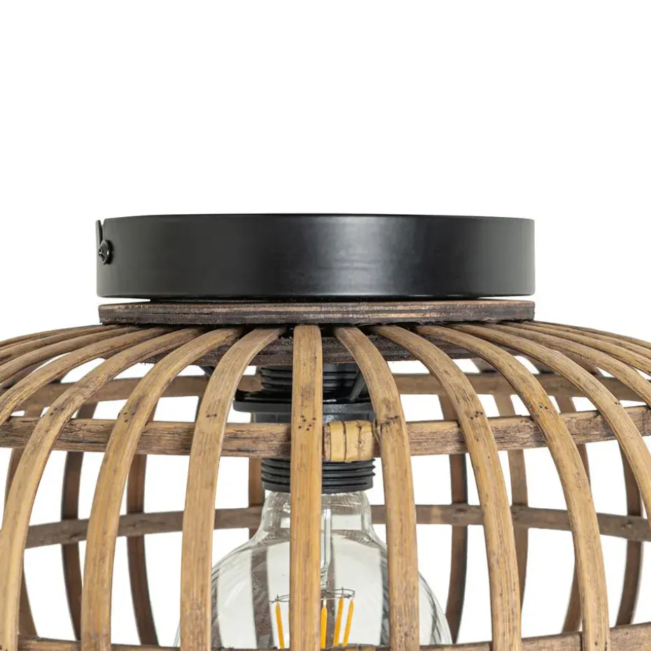 Qazqa plafondlampen amira crème e27