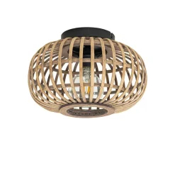 Qazqa plafondlampen amira crème e27