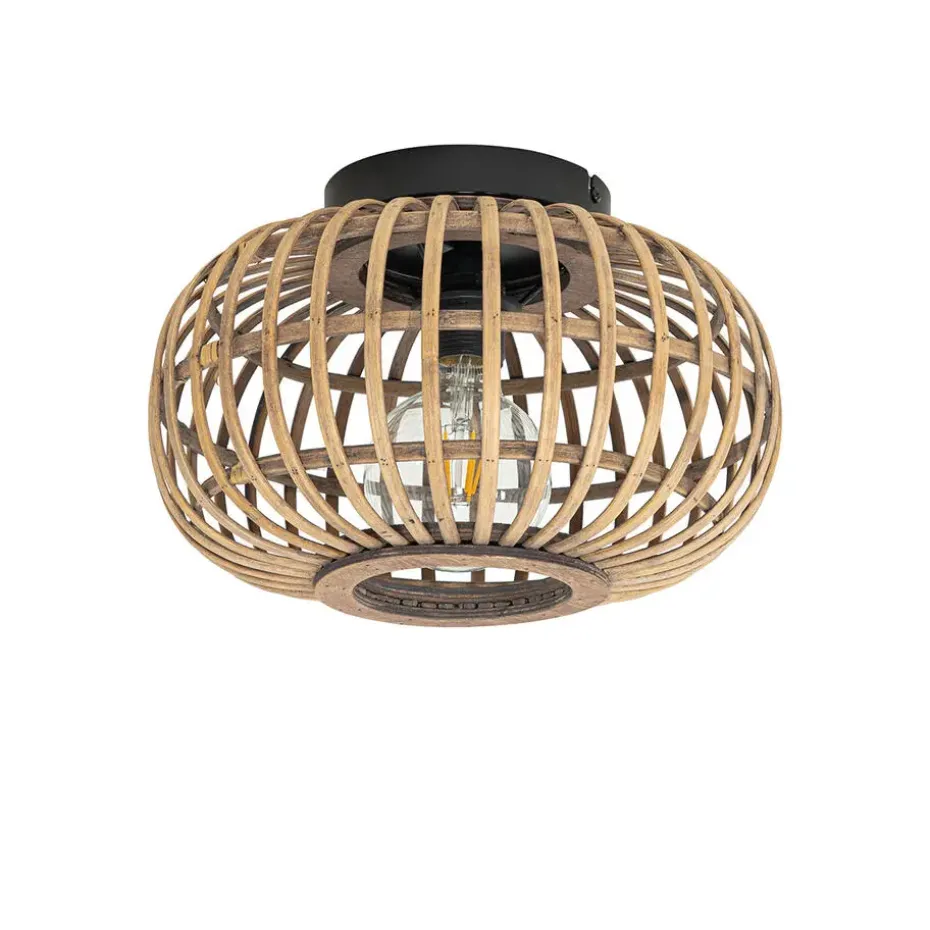 Qazqa plafondlampen amira crème e27