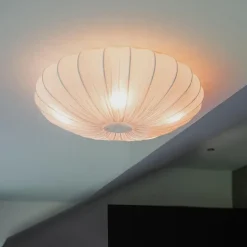 Qazqa plafondlampen plu wit e27