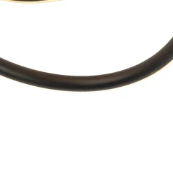 Qazqa plafondlampen rowan zwart geïntegreerde led