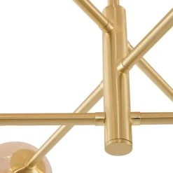 Qazqa plafondlampen ryan goudkleurig g9