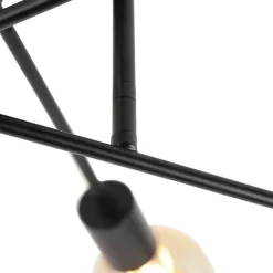 Qazqa plafondlampen sydney zwart e27