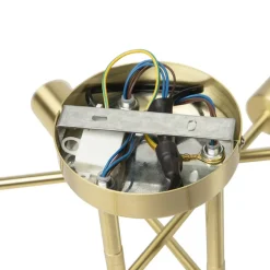 Qazqa plafondlampen sydney goudkleurig e27