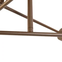 Qazqa plafondlampen sydney bruin e27